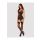 Gorset Glandez z stringami Obsessive czarny z czerwonymi akcentami XS/S