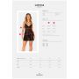 Zmysłowy babydoll i stringi Obsessive czarne XL/2XL - 5