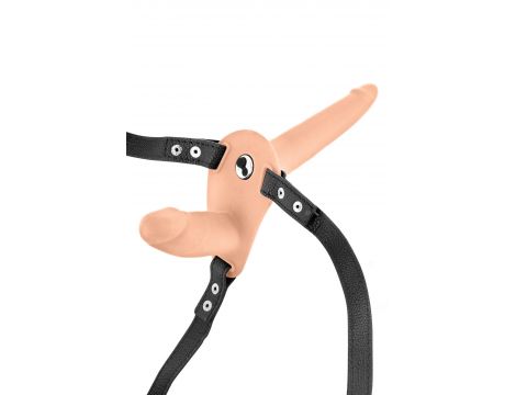 Podwójny wibrujący strap-on Fetish Tentation USB - 4