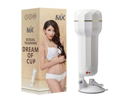 Masturbator z wibracją MX Dream Cup biały T Skin - 3