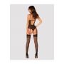 Body erotyczne transparentne Obsessive Glandez czarne XS/S - 4
