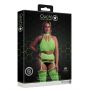 Neonowy komplet Ouch! UV crop top i pończochy XL XXXXL - 3