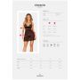 Koronkowy babydoll i stringi Obsessive Chemeris czarny XL 2XL - 7