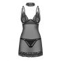 Donarella czarny komplet koszulka stringi choker Obsessive M/L - 2