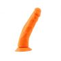 Dildo silikonowe Steven.R pomarańczowe z przyssawką 22 cm - 2