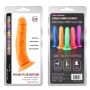 Dildo silikonowe Steven.R pomarańczowe z przyssawką 22 cm - 3