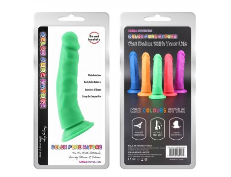 Dildo silikonowe Steven.R zielone z przyssawką 22.5 cm - 2