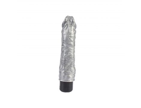 Wibrator realistyczny Chubby Beau Silver srebrny 22 cm DarkMuscle - 2
