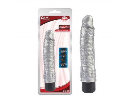 Wibrator realistyczny Chubby Beau Silver srebrny 22 cm DarkMuscle - 5
