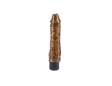 Wibrator realistyczny Chubby Beau Gold złoty DarkMuscle 22 cm - 3