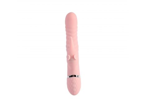 Wibrator silikonowy Aphrovibe z obracającymi się koralikami 25 cm
