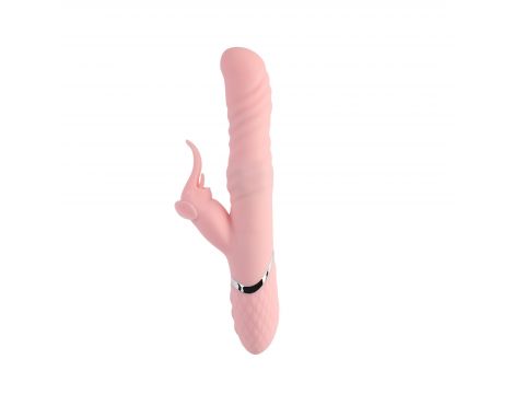 Wibrator silikonowy Aphrovibe z obracającymi się koralikami 25 cm - 3