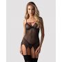 Gorset i stringi Obsessive Novenes czarny M/L - 2