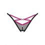 Stringi otwarte Novenes Obsessive czarne transparentne XS/S - 5