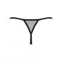 Stringi otwarte Novenes Obsessive czarne transparentne XS/S - 4