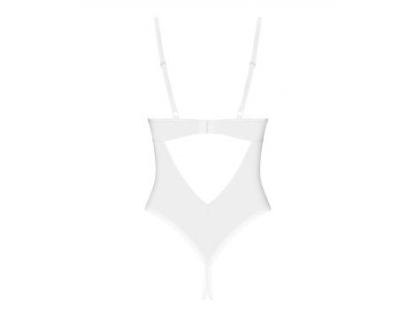 Body Obsessive Alissium otwarte białe XL/2XL - 2