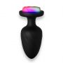 Wibrujący korek analny zdalny Power Escorts czarny silikonowy USB 10 cm - 5