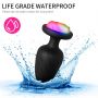 Wibrujący korek analny zdalny Power Escorts czarny silikonowy USB 10 cm - 6