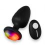Wibrujący korek analny zdalny Power Escorts czarny silikonowy USB 10 cm - 8