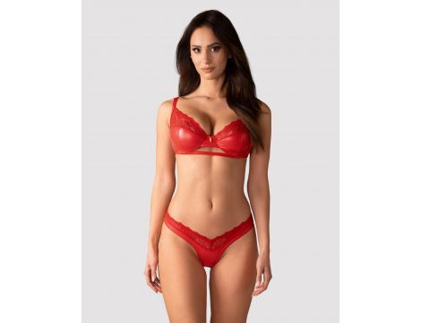 Komplet bielizny Aliosa Obsessive czerwony L XL - 4