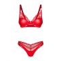 Komplet bielizny Aliosa Obsessive czerwony L XL - 7
