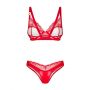 Komplet bielizny Aliosa Obsessive czerwony L XL - 3