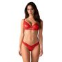 Komplet bielizny Aliosa Obsessive czerwony L XL - 6