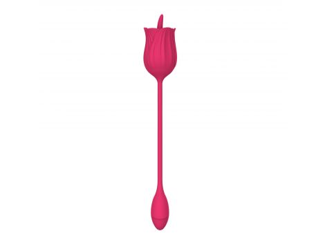 Stymulator liżący z wibrującym jajkiem silikonowy USB B Series Magic - 8