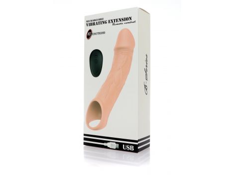 Wibrująca przedłużka silikonowa B-Series Magic USB 10 funkcji - 10