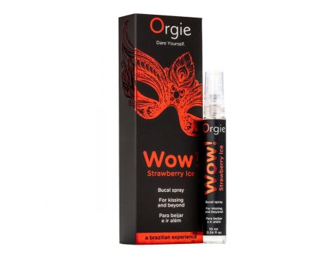 Spray chłodzący stymulujący Orgie Strawberry Ice truskawkowy 10ml - 3