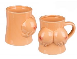 Kubek ceramiczny z piersiami Grajmy razem