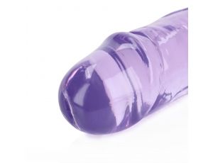 Podwójne dildo realistyczne RealRock przezroczyste 34 cm