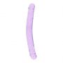 Podwójne dildo realistyczne RealRock przezroczyste 34 cm - 5