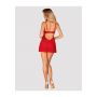 Babydoll i stringi Obsessive Chilisa czerwony XS/S - 4