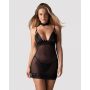 Koszulka i stringi Donarella czarne z chokerem Obsessive XS/S - 3