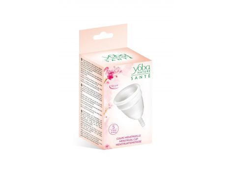 Kubeczek menstruacyjny Yoba biały S silikonowy 70 mm - 3