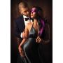 Zestaw 5 fioletowych opasek satynowych Sweet Caress - 2