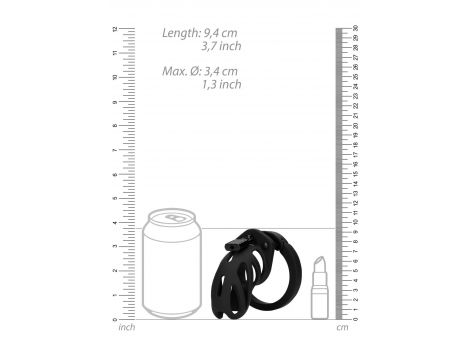 Pas cnoty ManCage Model 24 czarny 9 cm - 4