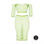 Neonowy komplet bielizny Ouch top z rękawem i spódnica XL XXXXL - 3