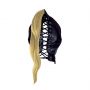Maska BDSM z blond kucykiem Ouch! czarna 55 cm - 8