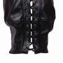 Maska BDSM z blond kucykiem Ouch! czarna 55 cm - 5