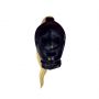 Maska BDSM z blond kucykiem Ouch! czarna 55 cm - 7