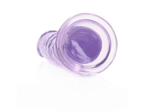 Żelowe przezroczyste dildo realistyczne z przyssawką RealRock 14,5 cm - 7
