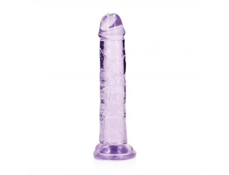 Żelowe przezroczyste dildo realistyczne z przyssawką RealRock 14,5 cm - 6