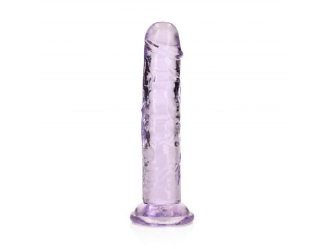 Żelowe przezroczyste dildo realistyczne z przyssawką RealRock 14,5 cm - 4