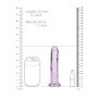 Żelowe przezroczyste dildo realistyczne z przyssawką RealRock 14,5 cm - 2