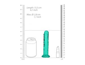Dildo żelowe realistyczne z przyssawką przezroczyste RealRock 14,5 cm