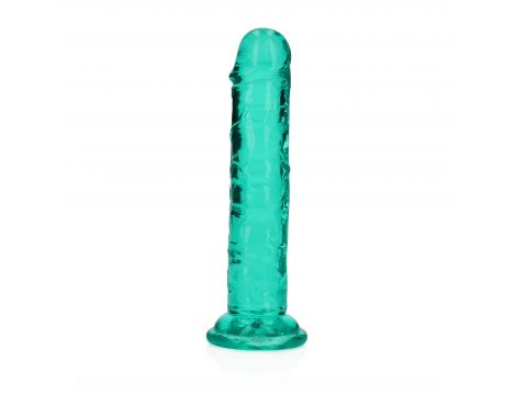 Dildo żelowe realistyczne z przyssawką przezroczyste RealRock 14,5 cm - 5