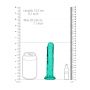 Dildo żelowe realistyczne z przyssawką przezroczyste RealRock 14,5 cm - 2