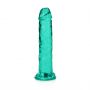 Dildo żelowe realistyczne z przyssawką przezroczyste RealRock 14,5 cm - 8